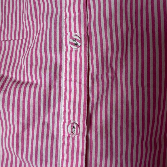 PRINCESS POLLY Pink Striped 2 Piece Set Boxer Shorts & Button Up Size 2 Small - Picture 7 of 13